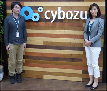 サイボウズ社 中根氏(右)、明尾氏(左)
