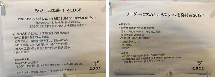リーダーと部下の「対話」の様子